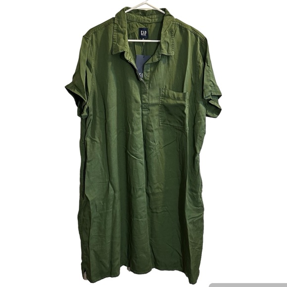 GAP Green Short Sleeve Dress XXL - Picture 2 of 5